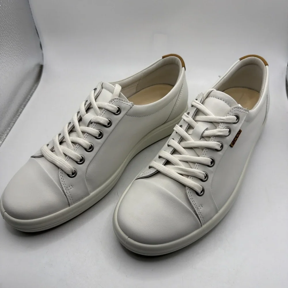 Ecco Women's Soft 7W White Lace Up Sneakers 43000301007. EU 38 US 7-7.5 New
